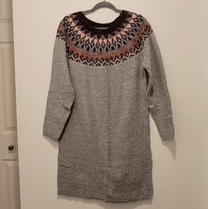 Maurices Fair Isle Sweater Dress- Plus Size 0